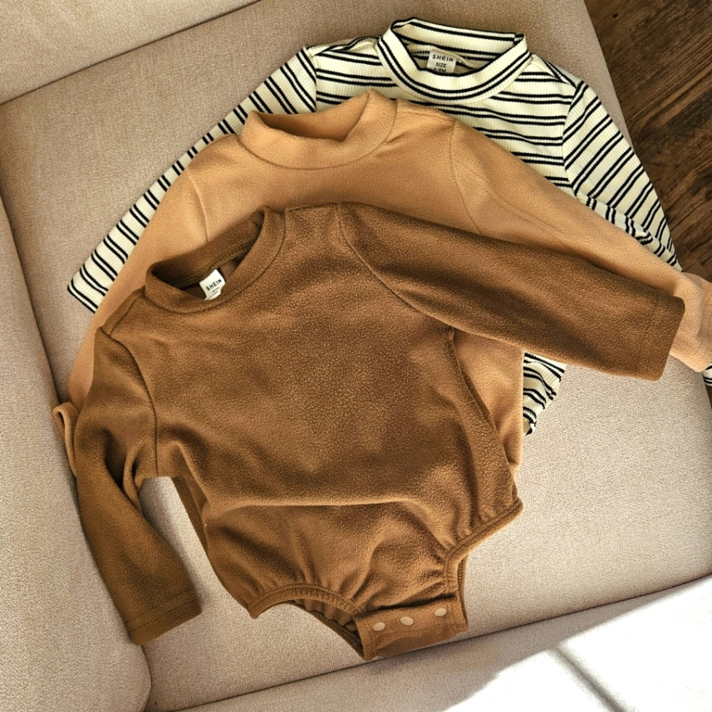 Shein 6-9 mo. long sleeved body suit